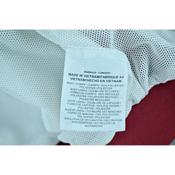 Nike Jacket Women's S Burgundy White Black The WindRunner Windbreaker Full Zip - Picture 10 of 13